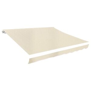 vidaXL Toit d'auvent toile cr&egrave;me 3 x 2,5 m (cadre non inclus)