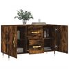 vidaXL Buffet ch&ecirc;ne fum&eacute; 100x36x60 cm bois d'ing&eacute;nierie