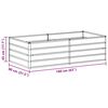 vidaXL Jardini&egrave;re sur&eacute;lev&eacute;e Marron Clair 160 x 80 x 45 cm