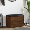 vidaXL Banc de rangement ch&ecirc;ne marron 62x42x45 cm bois d'ing&eacute;nierie