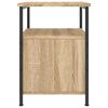 vidaXL Table de chevet chêne sonoma 34x35,5x50 cm bois d'ingénierie