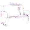vidaXL Banc Bleu 108x79x79 cm Velours