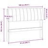 vidaXL T&ecirc;te de lit capitonn&eacute;e Noir 100 cm Pin massif
