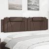 vidaXL Coussin de t&ecirc;te de lit Viana marron 200 cm similicuir