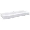 vidaXL Lavabo 120x46x11 cm Fonte min&eacute;rale/marbre Blanc