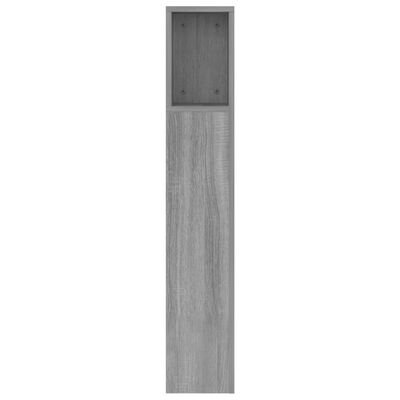 vidaXL Armoire de tête de lit Sonoma gris 160x18,5x104,5 cm