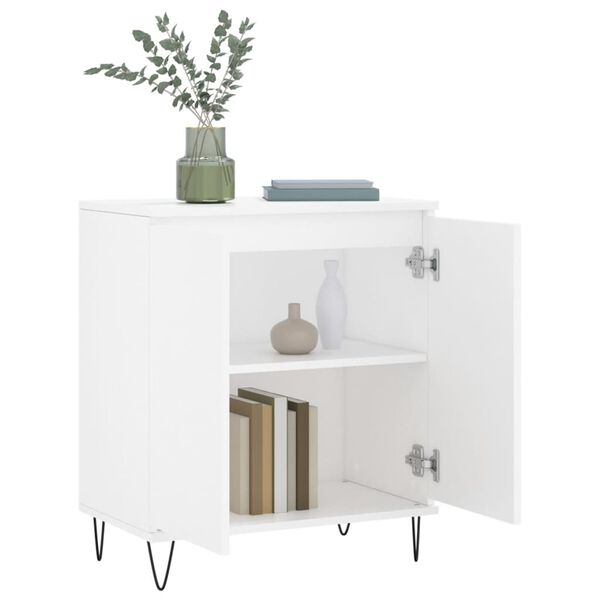 vidaXL Buffet Blanc 60x35x70 cm Bois d'ing&eacute;nierie