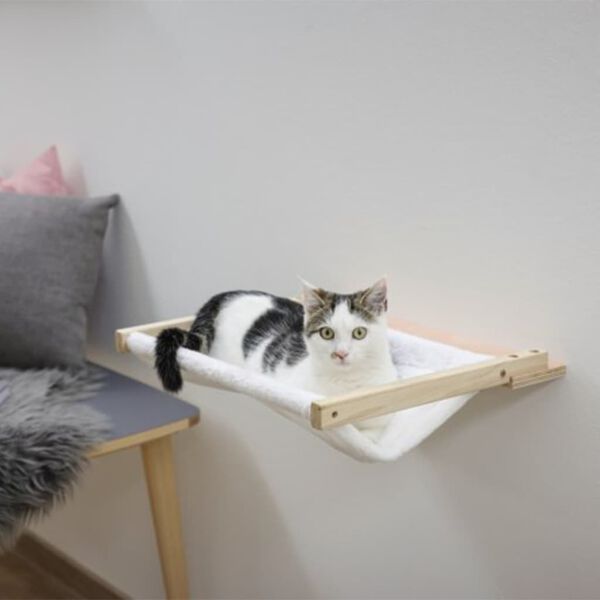 Kerbl Hamac mural pour chats Dolomit 45 x 40 cm Blanc 81504