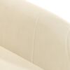 vidaXL Tabouret de bar Cr&egrave;me Velours