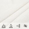 vidaXL Voile d'ombrage 160 g/m&sup2; Blanc 4x5x5 m PEHD