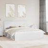 vidaXL Cadre de lit Blanc 180 x 200 cm Bois de pin massif