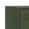 vidaXL Buffet vert olive 67x39x83 cm acier