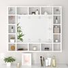 vidaXL Armoire de miroir avec LED Blanc brillant 91x15x76,5 cm