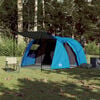 vidaXL Tente de camping tunnel 4 personnes bleu imperméable