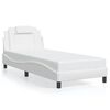 vidaXL Cadre de lit Viana avec LED sans matelas blanc 80x200 cm
