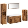 vidaXL Ensemble de meubles salle de bain 5 pcs bois d'ing&eacute;nierie