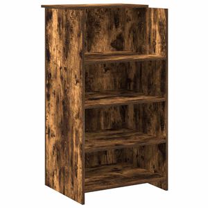 vidaXL Bureau de r&eacute;ception ch&ecirc;ne fum&eacute; 55x50x103,5 cm bois d'ing&eacute;nierie