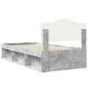 vidaXL Cadre de lit B&eacute;ton 90 x 200 cm Bois de pin massif