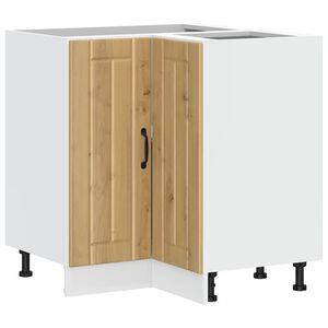 vidaXL Armoire d'angle de cuisine Lucca gris b&eacute;ton bois d'ing&eacute;nierie