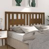 vidaXL T&ecirc;te de lit Marron miel 141x4x100 cm Bois massif de pin
