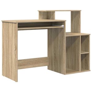vidaXL Bureau Ch&ecirc;ne Sonoma 120,5 x 44 x 88,5 cm Bois d'ing&eacute;nierie