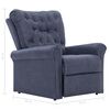 vidaXL Chaise inclinable Gris Similicuir daim
