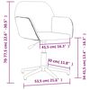 vidaXL Chaise pivotante de bureau Noir Tissu