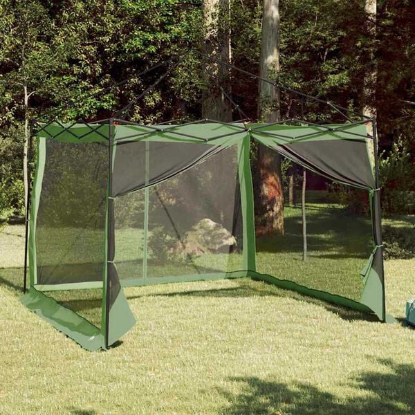 vidaXL Tente intérieure avec toit Vert 303 x 303 x 196 cm taffetas