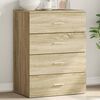 vidaXL Buffet ch&ecirc;ne sonoma 60x39x80 cm bois d'ing&eacute;nierie