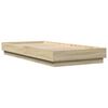 vidaXL Cadre de lit sans matelas ch&ecirc;ne sonoma 90x200 cm