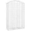 vidaXL Panier de gabions arqu&eacute; 150x50x220/240 cm Fer galvanis&eacute;