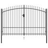 vidaXL Portail double Woerden avec pointes sup&eacute;rieures 299,5 x 249,5 cm