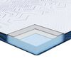 vidaXL Surmatelas Blanc 140 x 200 cm Tissu Jacquard