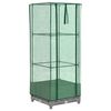 vidaXL Jardini&egrave;re sur&eacute;lev&eacute;e avec housse aspect rotin 40x40x123 cm