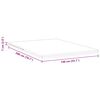 vidaXL Surmatelas Blanc 140 x 200 cm Tissu jacquard