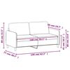 vidaXL Canap&eacute; &agrave; 2 places Gris clair 140 cm Velours