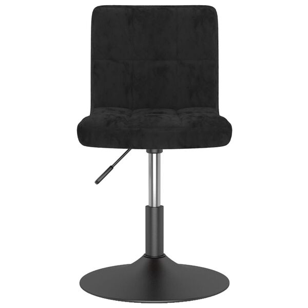 vidaXL Chaises pivotantes &agrave; manger lot de 4 noir velours