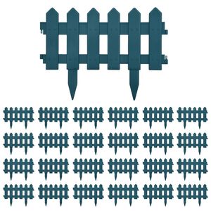 vidaXL Bordures de pelouse 25 pcs Vert 10 m PP