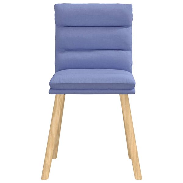 vidaXL Chaises &agrave; manger lot de 6 bleu jean tissu