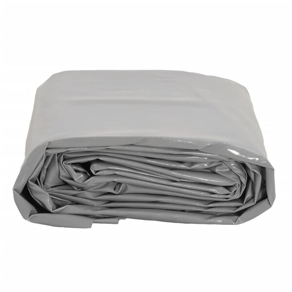 vidaXL B&acirc;che gris 5x6 m 650 g/m&sup2;