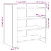 vidaXL Buffet blanc 73,5x35x75 cm bois d&rsquo;ing&eacute;nierie