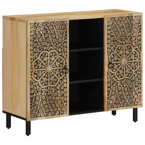 vidaXL Armoire lat&eacute;rale 90x33x75 cm bois massif de manguier