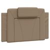 vidaXL Lit Viana avec matelas cappuccino 80x200 cm similicuir