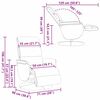vidaXL Fauteuil inclinable Blanc 98 x 71 x 106 cm PU