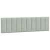 vidaXL Cadre de lit sans matelas Hanko gris clair 180x200 cm velours