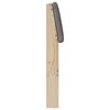 vidaXL T&ecirc;te de lit capitonn&eacute;e Taupe 200 cm Pin massif