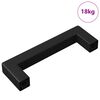 vidaXL Poign&eacute;e de meuble 530 pcs Noir 105 x 12 x 36 mm Fer