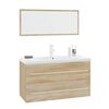 vidaXL Ensemble de meubles de salle de bain 3 pcs Ch&ecirc;ne sonoma
