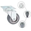 vidaXL 24 pcs Roulettes pivotantes 50 mm