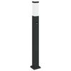 vidaXL Borne lumineuse avec d&eacute;tecteur 80 cm Noir IP44